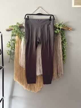 Lululemon Dark Gray/Charcoal High-Rise Cropped Leggings